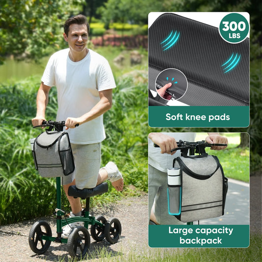Steerable Knee Scooter - Black