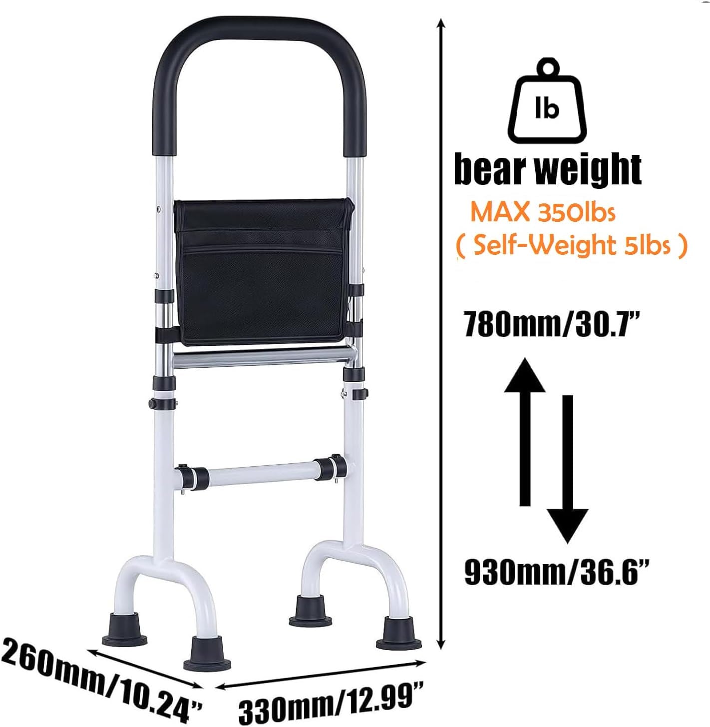 Stand Assist Aid for Elderly; Mobility Aids for Seniors; Couch Toilet Assist Rail; Knee Surgery Recovery Aids; Height Adjustable ; Weight 5Lbs, Bear 350Lbs.(Not a Walker; Not for Weak Arms)