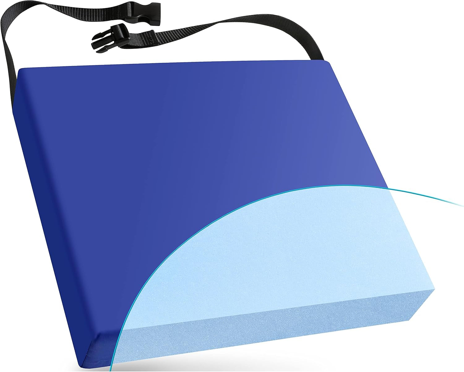 Firm Non-Slip Wheelchair Seat Cushion, 22 X 18 X 2 Inch