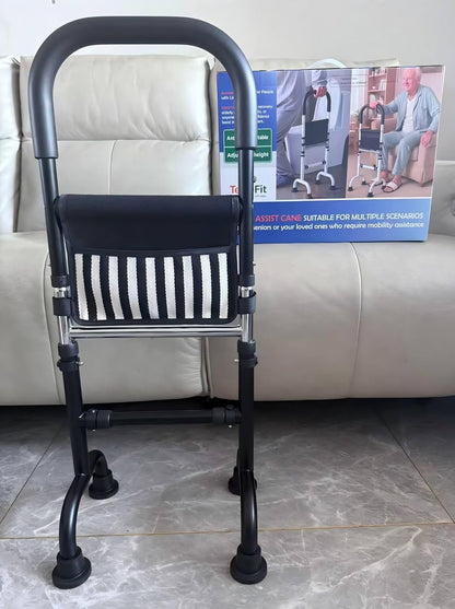 Stand Assist Aid for Elderly; Couch Toilet Stand Assist Rail; Quad Canes Mobility Aids for Seniors; Hip Knee Surgery Recovery Aids; Height Adjustable Bear 350Lbs. (Not a Walker, Not for Weak Arms)