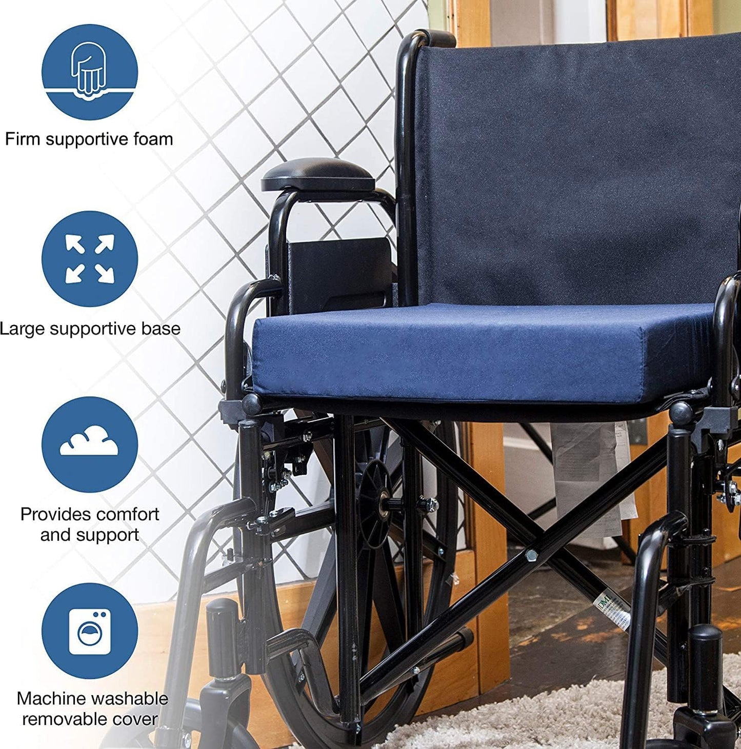 Seat and Chair Cushion for Wheelchairs, Scooters & Chairs