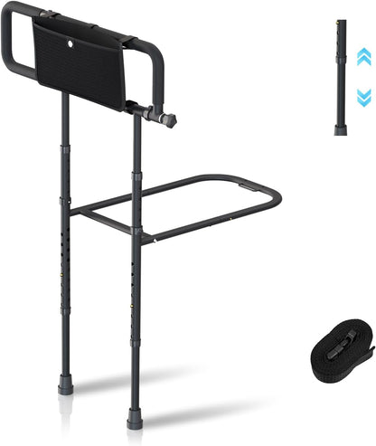 Bed Rails for Elderly Adults Safety, Adjustable Bed Assist Rail with Non-Slip Base, 400 Lbs Support Bed Grab Bar for Seniors, Fits Twin Full Queen King Beds