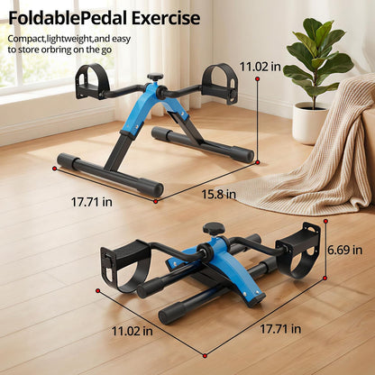Folding Pedal Exerciser for Arms & Legs, Under-Desk or Chairside