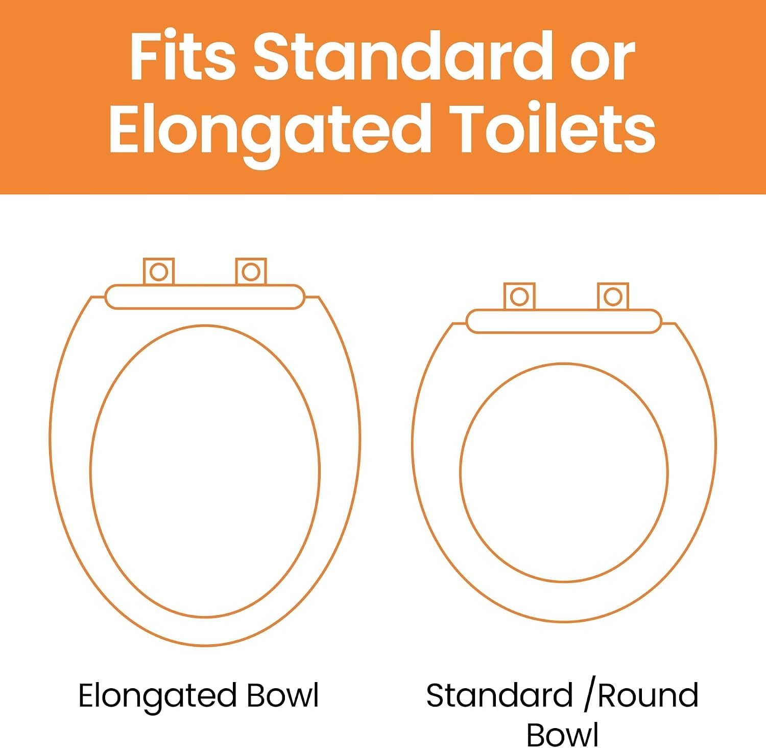 Toilet Seat Risers for Seniors, Adjustable Width & Height, 300 Lbs | Removable Padded Handles, Elevated Raised Toilet Seat for Elderly, Handicap, Fits Most Toilet, Dual-Locking System