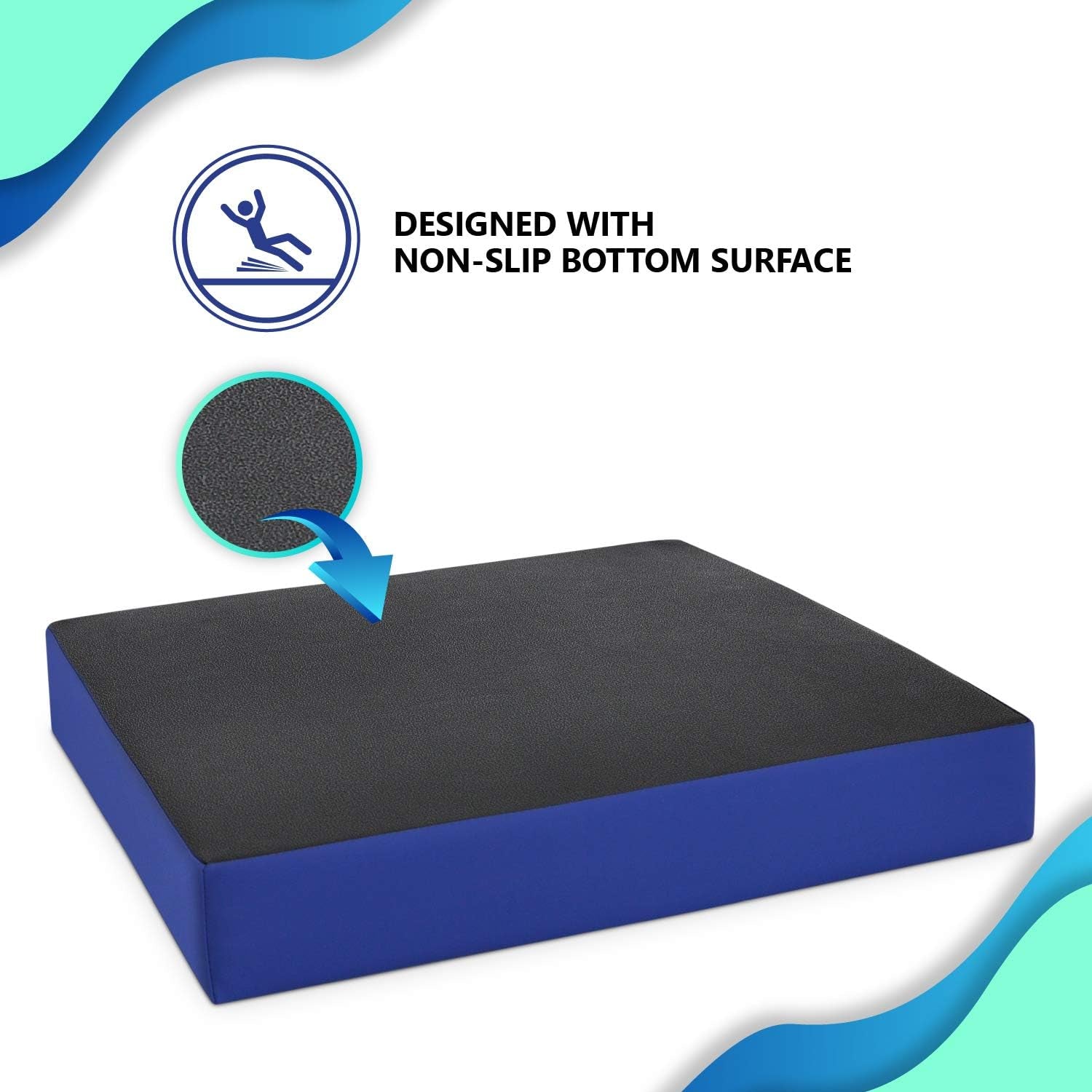 Firm Non-Slip Wheelchair Seat Cushion, 22 X 18 X 2 Inch